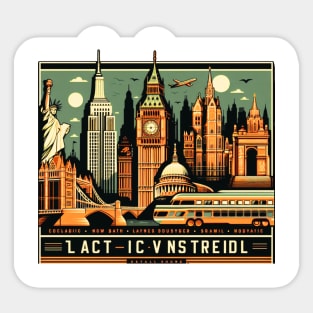 Vintage City Sticker